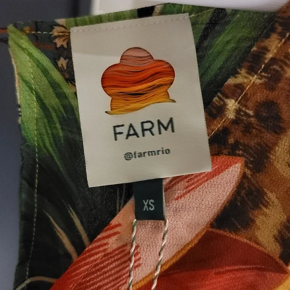 NWT Farm Rio Tropical Dreams Caftan Maxi Dress In Cheetah & Floral Print - Picture 11 of 16